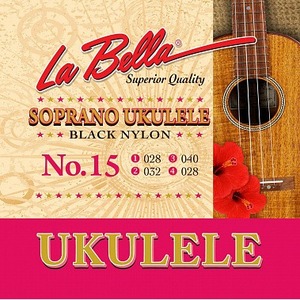 Струны для укулеле LA BELLA 15-BLACK