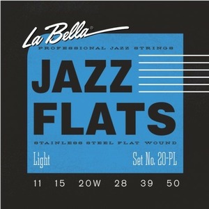 Струны для электрогитары LA BELLA 20PL Jazz Flats