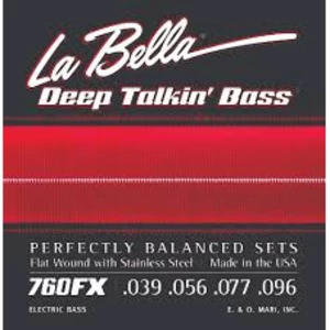 Струны для бас-гитары LA BELLA 760FX Deep Talkin Bass Extra Light