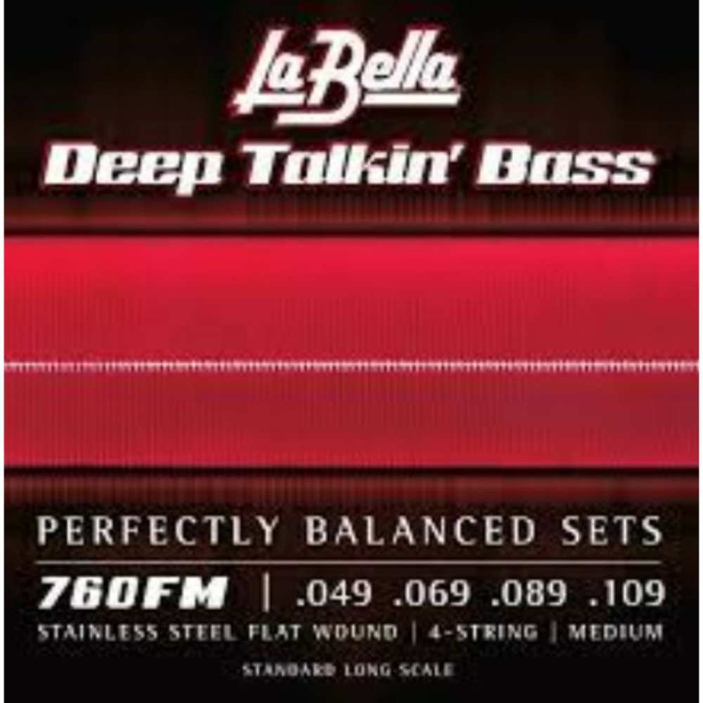 Струны для бас-гитары LA BELLA 760FM Deep Talkin Bass Medium