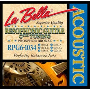 Струны для резонаторной гитары La Bella RPG6-1034
