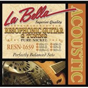 Струны для резонаторной гитары La Bella RESN-1659 Pure Nickel G