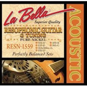 Струны для резонаторной гитары La Bella RESN-1559 Pure Nickel G