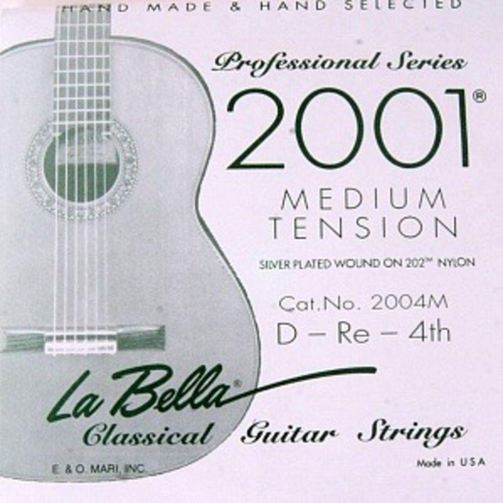 Струна 4-я для акустической гитары LA BELLA 2004M