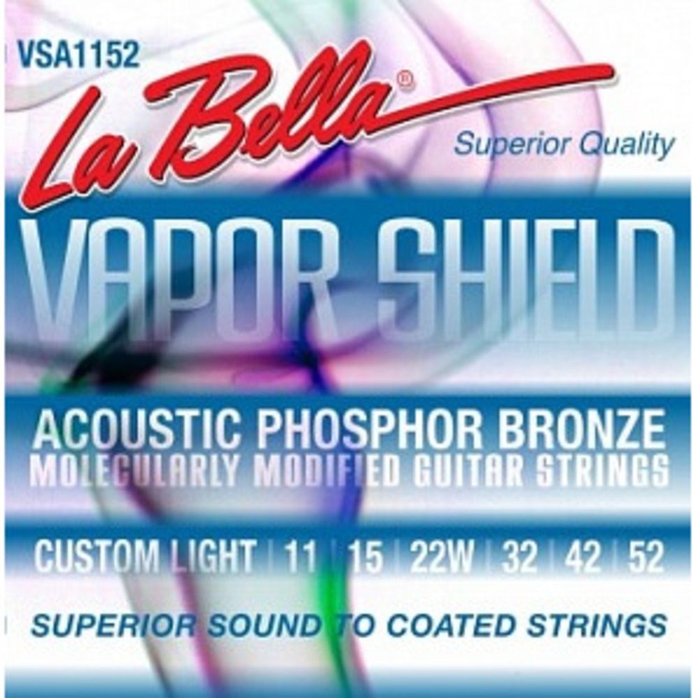 Струны для акустической гитары La Bella VSA1152 Vapor Shield