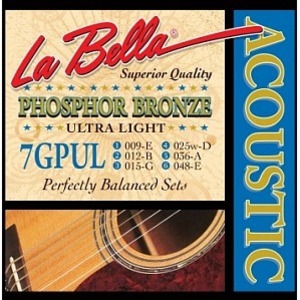 Струны для акустической гитары LA BELLA 7GPUL Phosphor Bronze