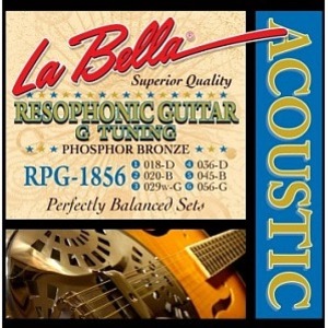 Струны для резонаторной гитары LA BELLA RPG-1856 Resophonic Phosphor Bronze
