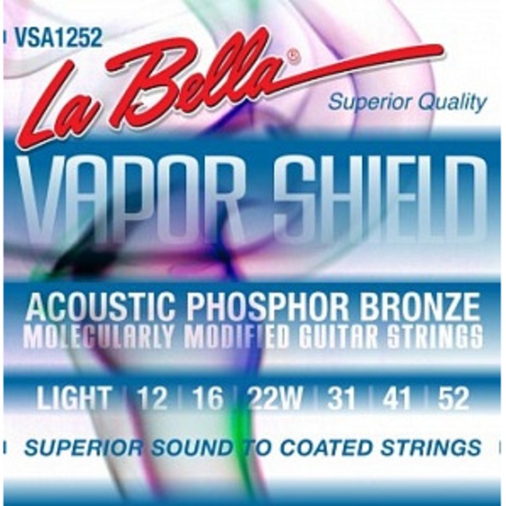 Струны для акустической гитары LA BELLA VSA1252 Vapor Shield