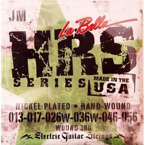 Струны для электрогитары LA BELLA HRS-JM Hard Rockin Steel