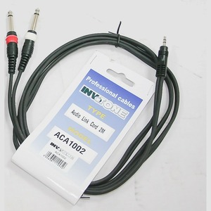 Кабель аудио 1xMini Jack - 2xJack Invotone ACA1002 2.0m