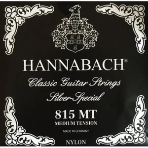 Струны для классической гитары Hannabach 815MTC CARBON Black SILVER SPECIAL