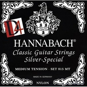 Струны для классической гитары Hannabach 815MTDURABLE Black SILVER SPECIAL