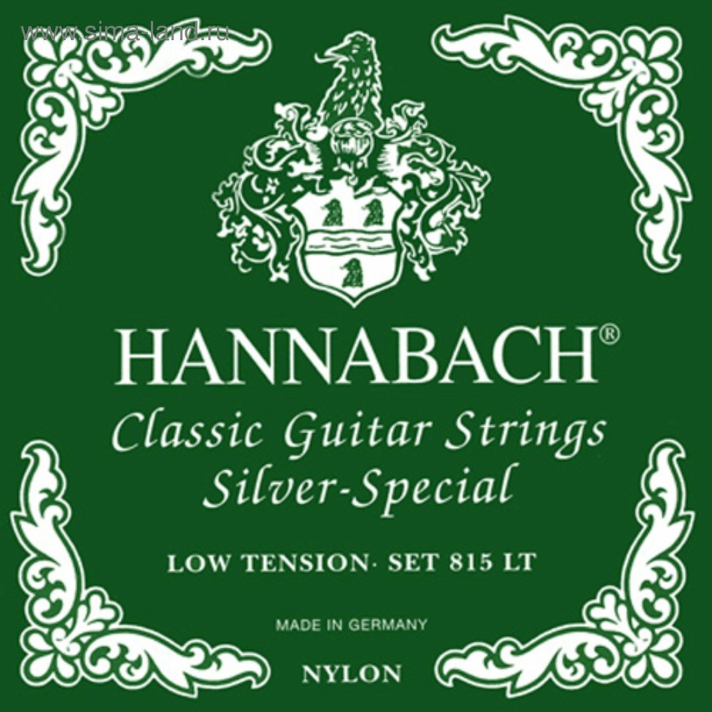 Струны для классической гитары Hannabach 815LT Green SILVER SPECIAL