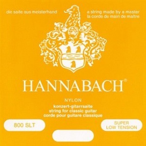 Струны для классической гитары Hannabach 800SLT Yellow SILVER PLATED