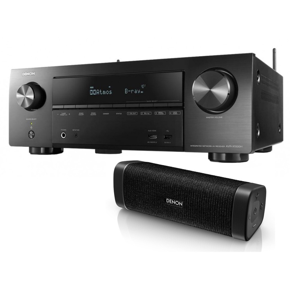 AV ресивер Denon AVR-X1500H Black + Envaya DSB-250 Black