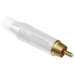 Разъем RCA (Папа) Amphenol ACPR-WHT