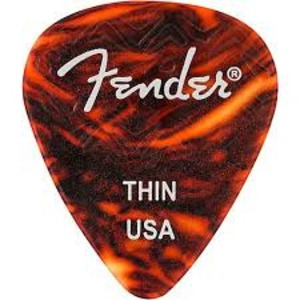 Медиатор Fender WAVELENGTH 351 THIN 6 PK TORTOISESHELL
