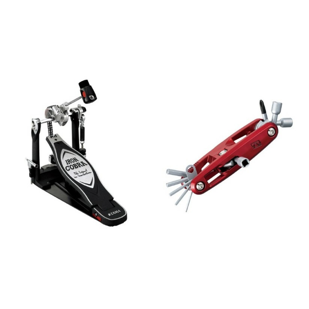 Педаль для барабана Tama HP900PNB IRON COBRA DRUM PEDAL W/CASE incl. TMT9R Multi-Tool