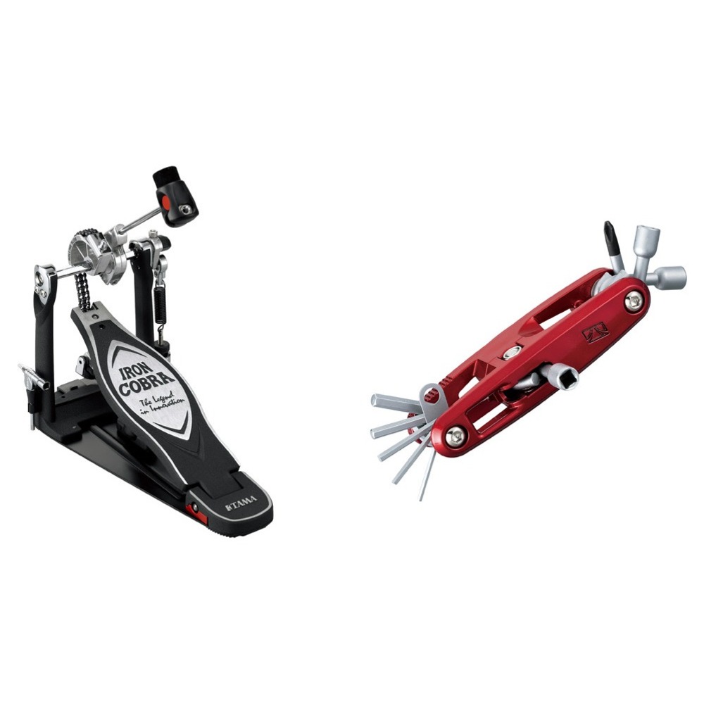 Педаль для барабана Tama HP900RNB IRON COBRA DRUM PEDAL W/CASE incl. TMT9R Multi-Tool