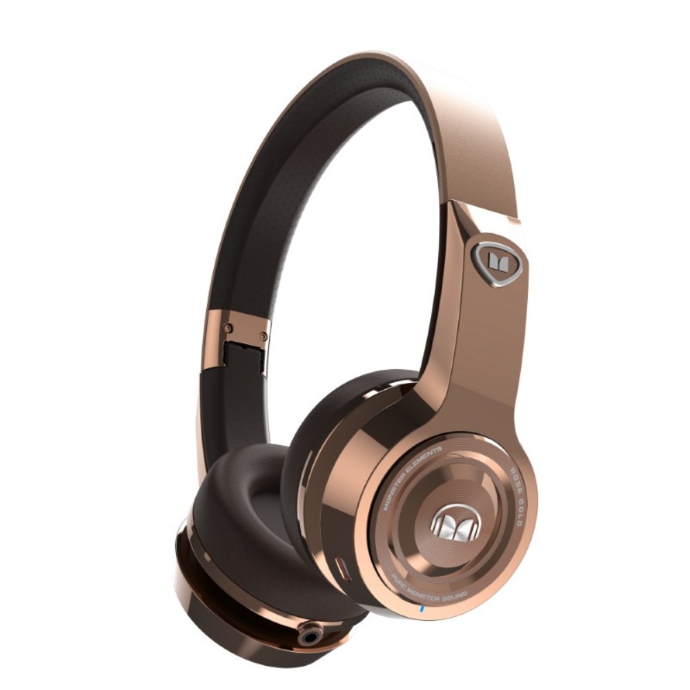 Наушники мониторные беспроводные Monster Elements Bluetooth Rose Gold On-Ear Wireless