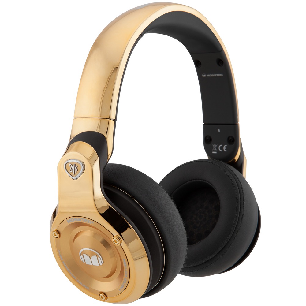 Наушники мониторные для DJ Monster 24K DJ Gold Over-Ear