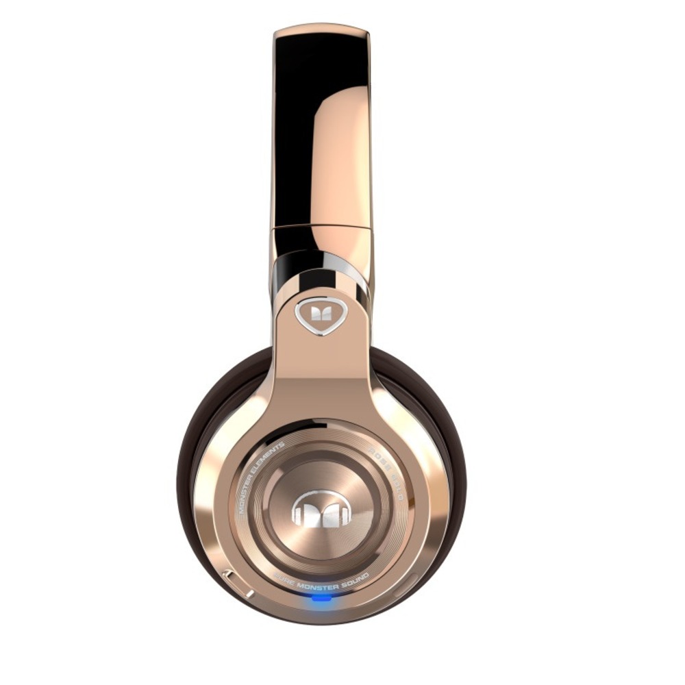 Наушники мониторные беспроводные Monster Elements Bluetooth Rose Gold Over-Ear Wireless