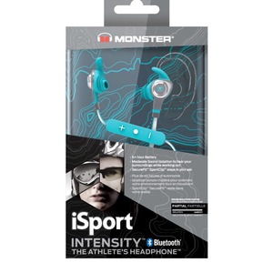 Наушники внутриканальные для спорта Monster iSport Intensity Bluetooth Blue In-Ear Wireless
