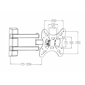 Кронштейн наклонно-поворотный Digis DSM-8023