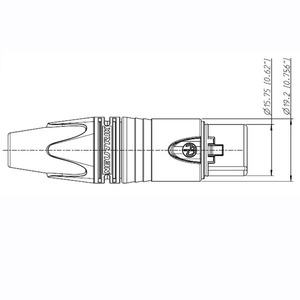 Разъем XLR (Мама) Neutrik NC3FXX-B