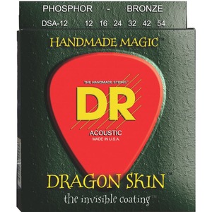 Струны для акустической гитары DR String Dragon Skin DSA-13