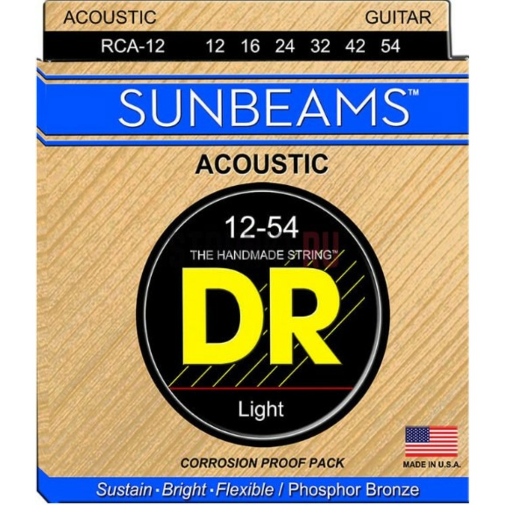 Струны для акустической гитары DR String Sunbeam RCA-12