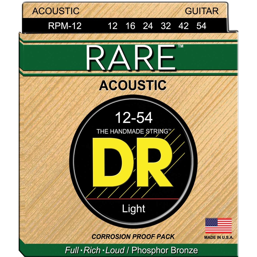 Струны для акустической гитары DR String Rare RPM-12