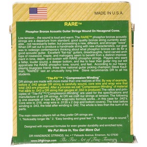 Струны для акустической гитары DR String Rare RPM-12