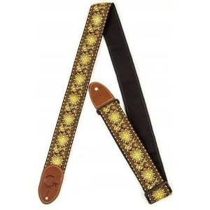 Ремень для гитары Gretsch G Brand Strap Yellow/Orange Brown Ends