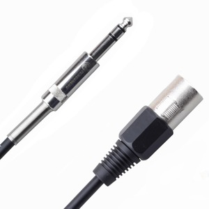 Кабель аудио 1xJack - 1xXLR Rich Pro RP200BLK 0.25m