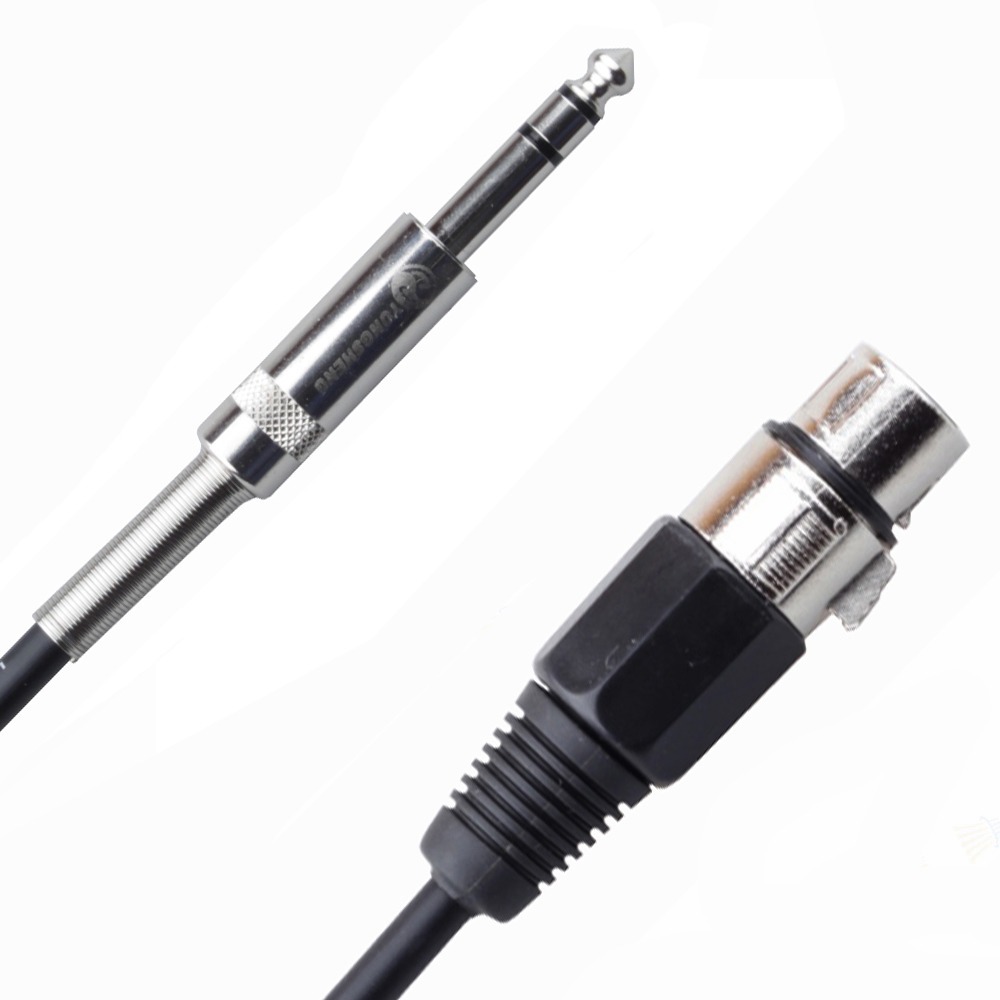 Кабель аудио 1xJack - 1xXLR Rich Pro RP201BLK 0.25m