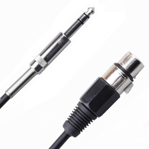 Кабель аудио 1xJack - 1xXLR Rich Pro RP201BLK 0.25m