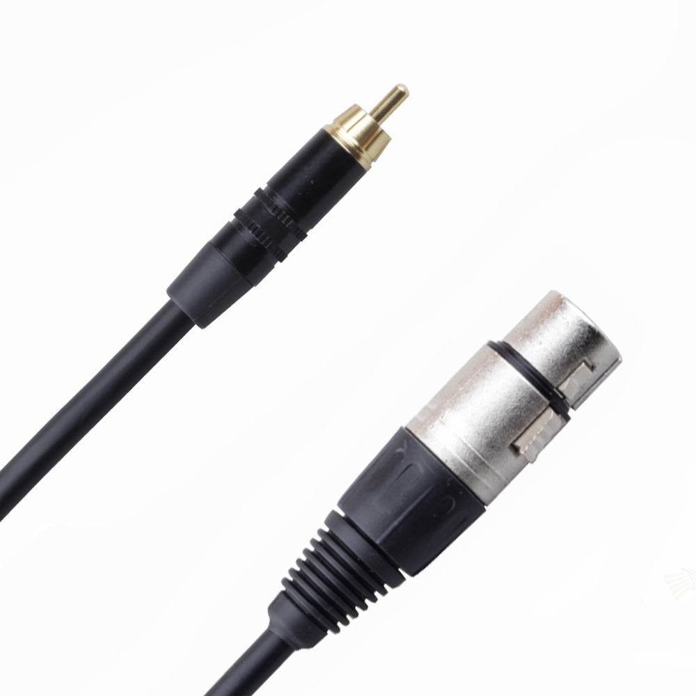 Кабель аудио 1xRCA - 1xXLR Rich Pro RP500BLK 0.25m