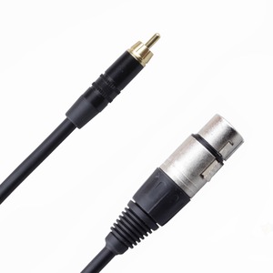 Кабель аудио 1xRCA - 1xXLR Rich Pro RP500BLK 0.25m