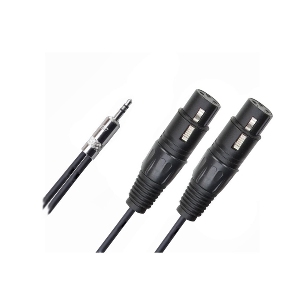 Кабель аудио 1xMini Jack - 2xXLR Rich Pro RP347BLK 2.0m