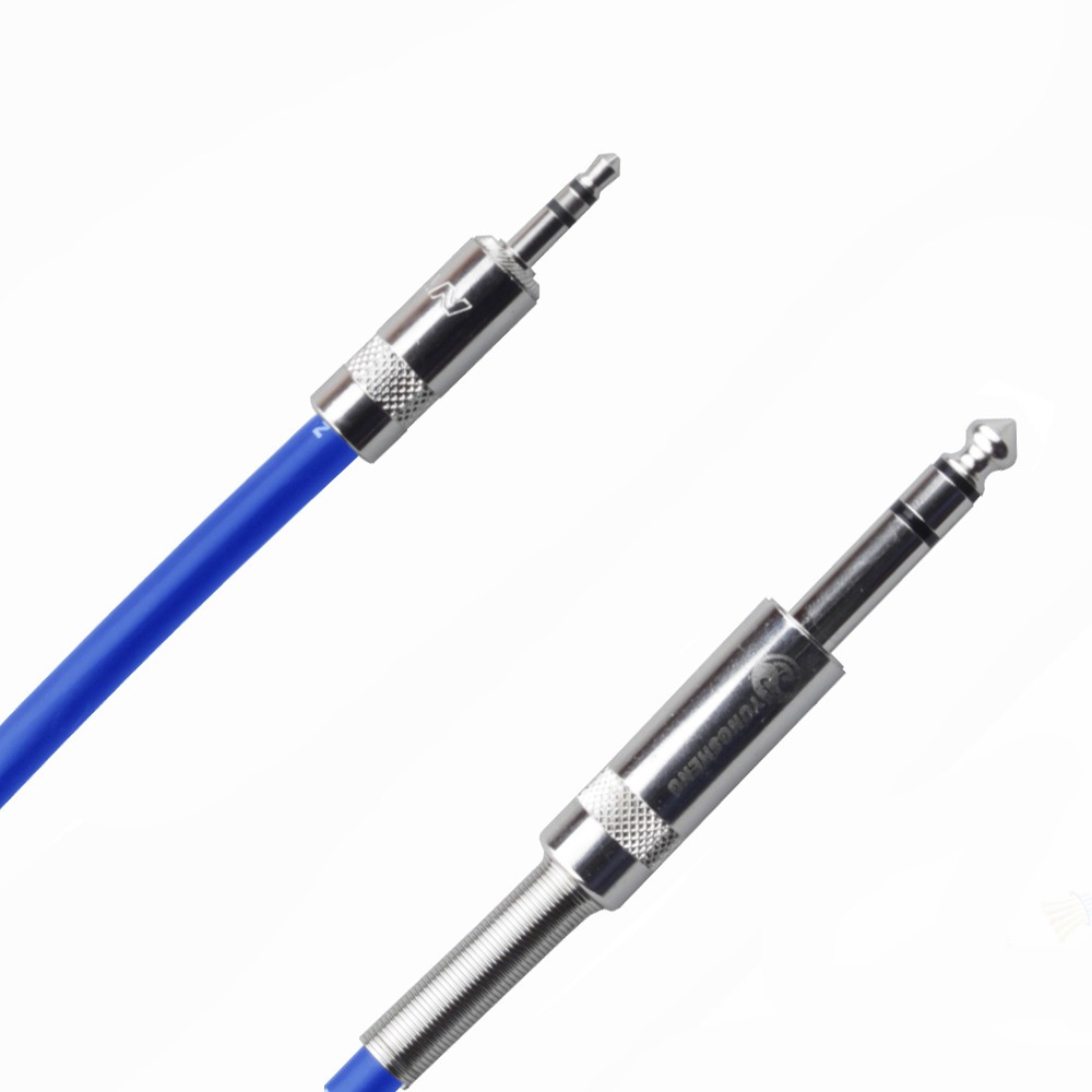 Кабель аудио 1xMini Jack - 1xJack Rich Pro RP320BLU 3.0m