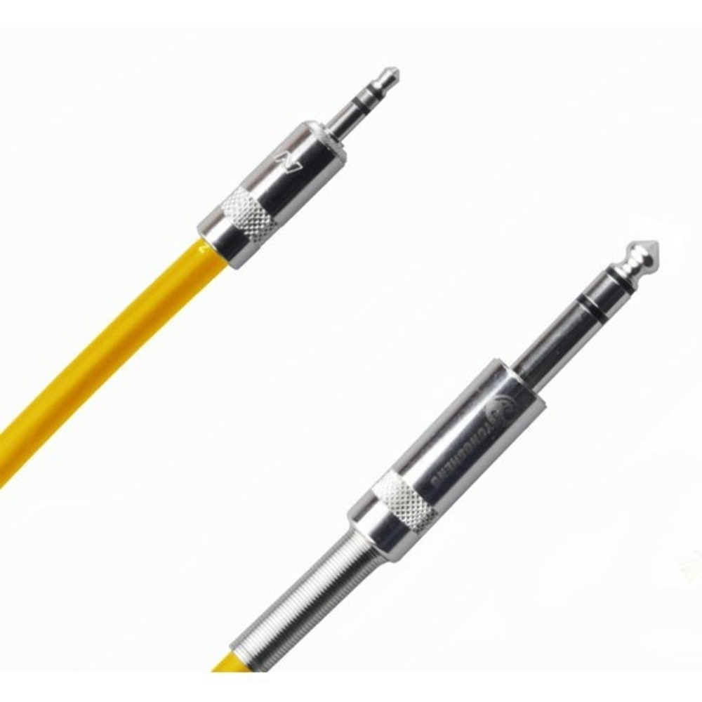 Кабель аудио 1xMini Jack - 1xJack Rich Pro RP320YEL 1.0m