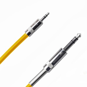 Кабель аудио 1xMini Jack - 1xJack Rich Pro RP320YEL 1.0m