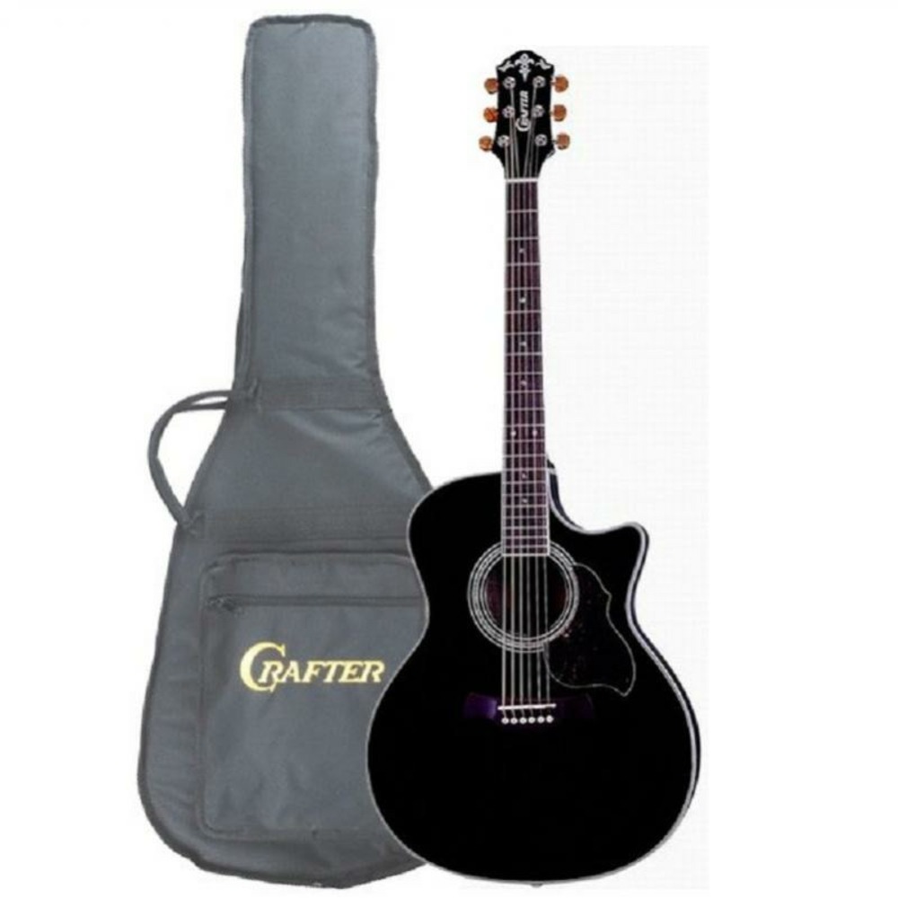 Электроакустическая гитара CRAFTER DE-8/BK + Чехол
