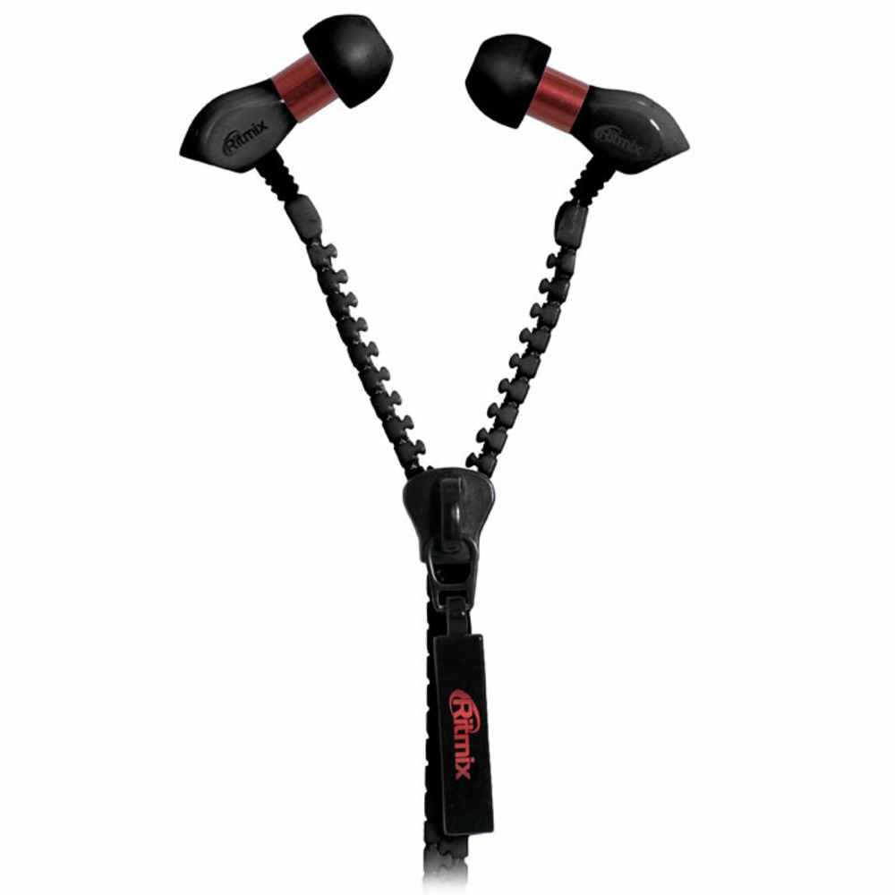 Наушники внутриканальные классические Ritmix RH-155 Zipper Black