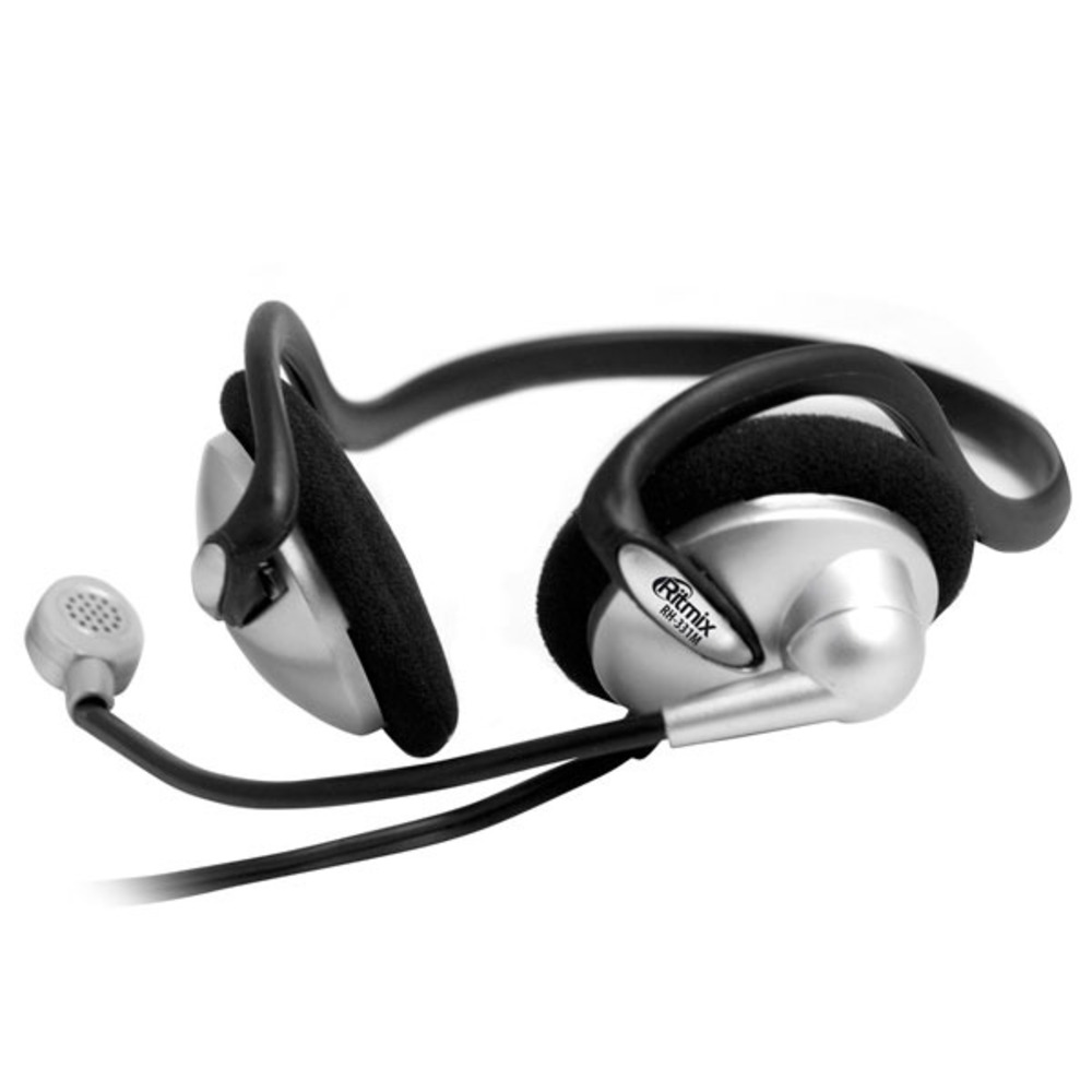 Компьютерная проводная гарнитура Ritmix RH-331M Silver