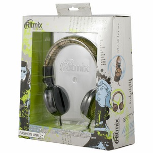 Наушники мониторные классические Ritmix RH-580 Texture Blue