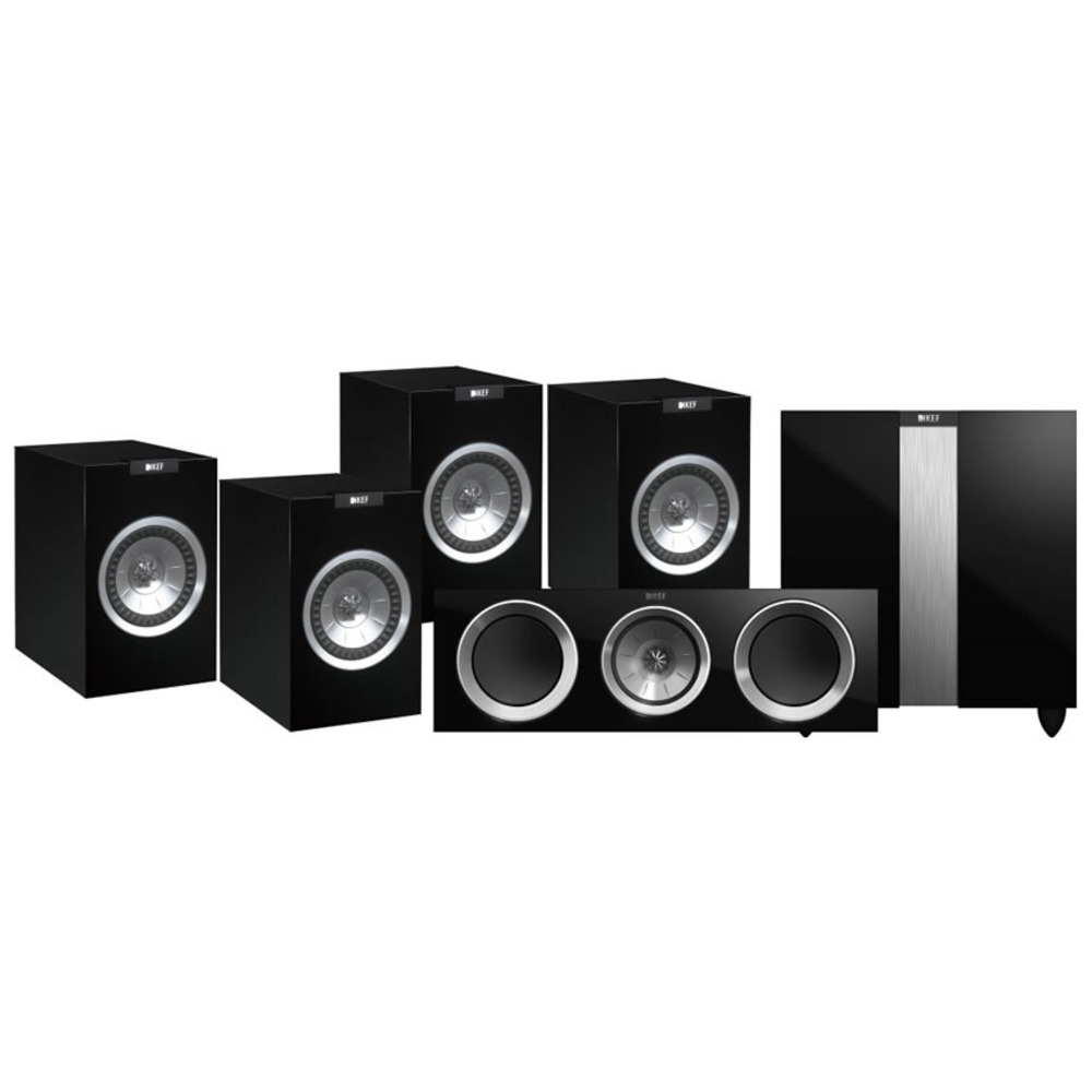 Комплект акустических систем KEF R100 5.1 Piano Black