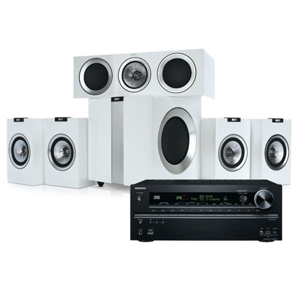 Домашний кинотеатр KEF R100 5.1 + Onkyo TX-NR717