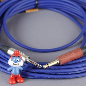Кабель аудио 1xJack - 1xJack MrCable AGS-10-PR-SILENT Blue 10.0m